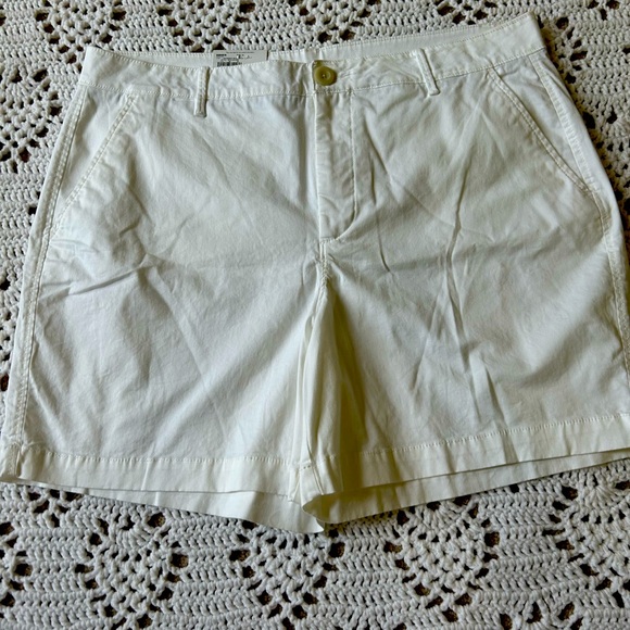 croft & barrow Pants - NWT Croft & Barrow Classic Shorts Mid Rise Size 16 White